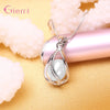 Top Sale Wedding Party Jewelry Sets 925 Sterling Silver Pearl Water Drop Tear Pendant Necklace Hoop Earrings Buy 1 Get 2 Gifts