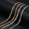 CACANA Stainless Steel Chain Necklaces For Man Women Gold Silver Color For Pendant Flat Donot Fade Jewelry N1910