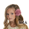 8.5cm Newborn Chiffon Petals Poppy Flower Hair Clips Rolled Rose Fabric Hair Flowers For Kids Girls Hair Accessories