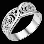 Load image into Gallery viewer, Gorgeous Rounded Hollow Shiny Ring Wholesale Price Fashion 925 Jewelry Sterling Silver Ring Engagemetn/Wedding Party Jewelry
