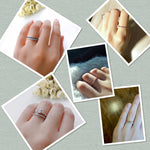 Load image into Gallery viewer, Dainty Wedding Ring For Women Man Concise Classical Multicolor Mini Zircon Rose Gold Color Fashion Jewelry R132 R133 ZHOUYANG
