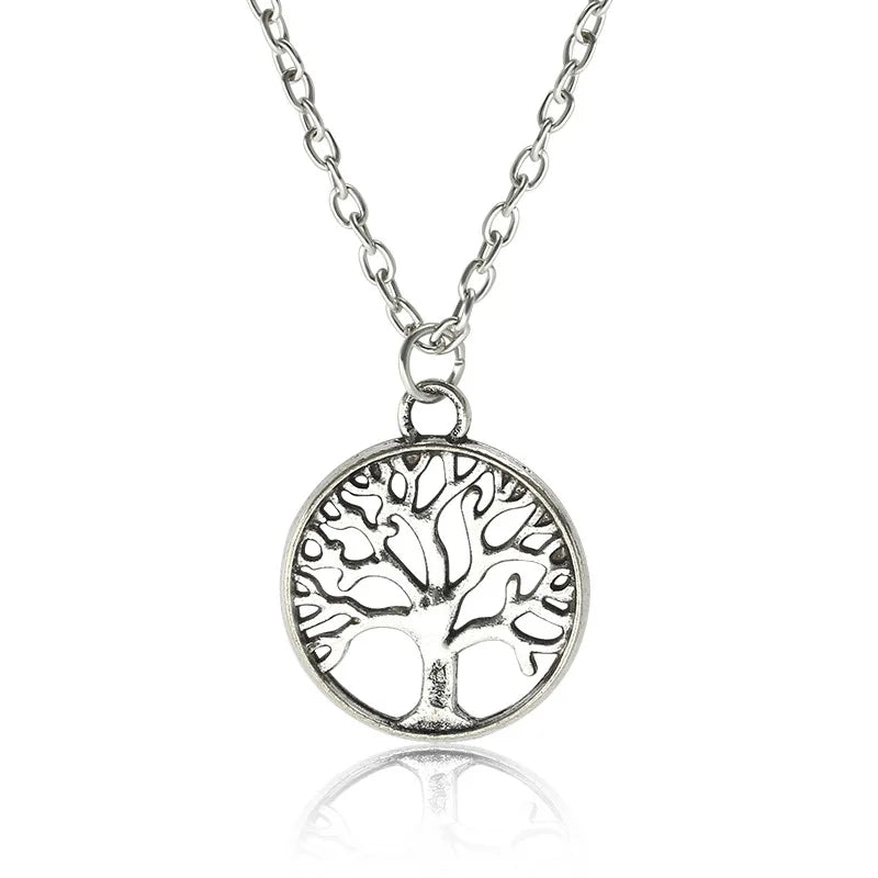 Fooderwerk Jewelry Retro Life Tree Pendant Necklace For Women Europe And America Ladies Personality Peace Tree Ornaments