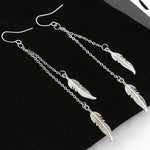 Load image into Gallery viewer, Many Styles Long Tassel Feather Dangle Earing Brincos Femininos Leaf for Women Fashion Bohemian Jewelry
