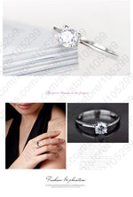 Load image into Gallery viewer, Wholesale 925 Sterling Silver Rings for Women Wedding Engagement Jewelry Cubic Zircon Band Anniversary Ring Mujer
