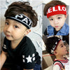 Children Running Sports Headband Wide Stripe Letters Large Elastic Headband Kid Adult Sweat Hair Bands Headwear Hair Accessories