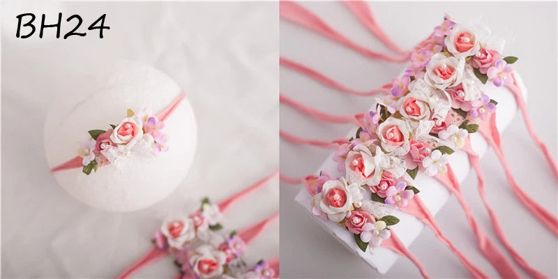 Baby Girl Headband  Bowknot Hairband  Kids Toddler  Newborn Flower Headband  Hair Accessories Newborn Photography Props