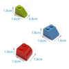 100pcs DIY Building Blocks Thick Figures Bricks Slope 1x2 Dots Educational Creative Size Compatible With 3040 Toys for Children