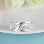 Load image into Gallery viewer, Gorgeous Rounded Hollow Shiny Ring Wholesale Price Fashion 925 Jewelry Sterling Silver Ring Engagemetn/Wedding Party Jewelry
