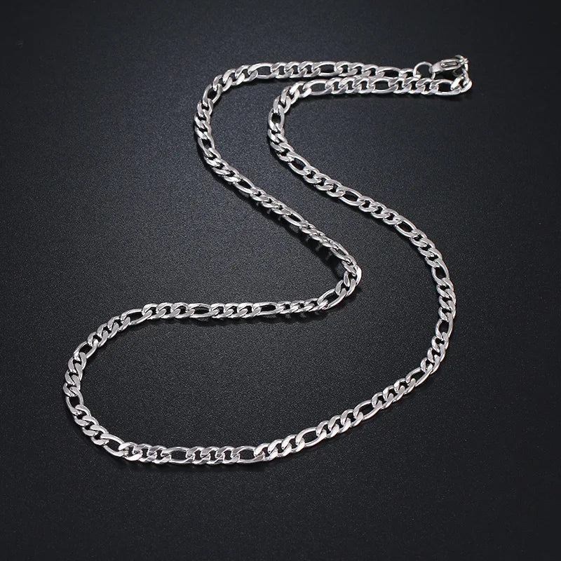CACANA Stainless Steel Chain Necklaces For Man Women Gold Silver Color For Pendant Flat Donot Fade Jewelry N1910