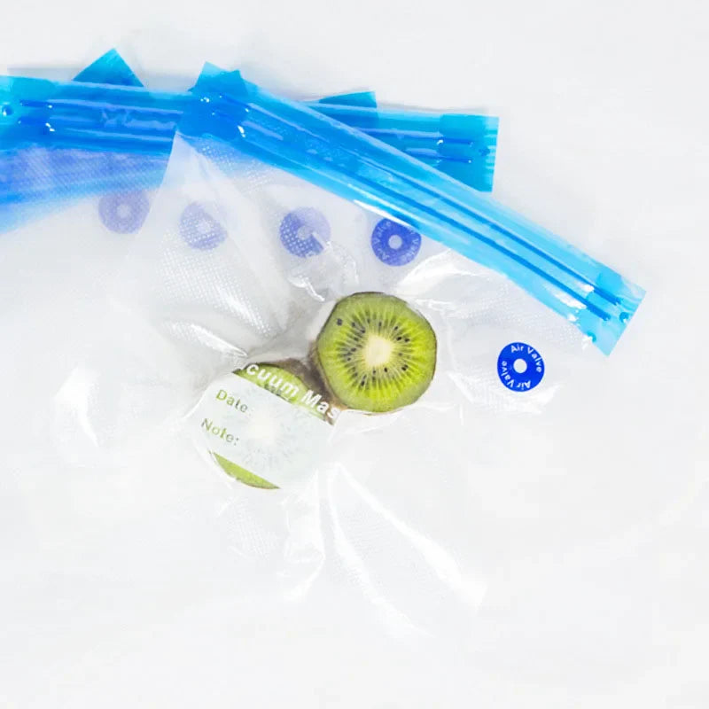 Reusable Vacuum Food Storage Bag Food Vacuum Sealer Sous Vide Bags USB Rechargeable Handheld Vacuum Air Pump Kitchen Gadget