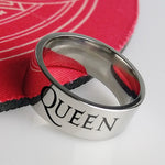 Load image into Gallery viewer, Fashion new stainless steel queen ring, punk jewelry, rock jewelry for men and women, fan gifts

