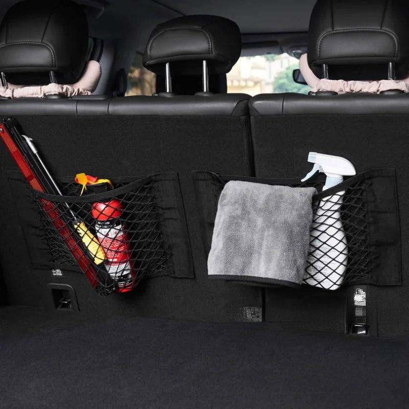 For Lexus Is250 IS200 IS300 IS350 Rx300 Gx470 Rx330 Car Boot Trunk Seat Back Elastic Storage Net Cargo Organizer Bag Accessories