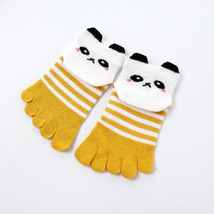 Toddler Baby Kids Girls Boys Cartoon Socks Babies Child Animal Five Fingers Sock Hosiery Mesh Breathable Toe Socks Accessories