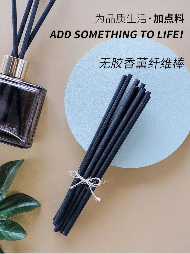 50pcs 3mm/4mm/5mm Fragrance Oil Sticks Reed Diffuser Aromatherapy Diffuser Replacement Sticks Perfume Rods Fiber Rattan Sticks