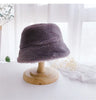 Winter Hat for Kids Faux Fur Bucket Hat for Girls Boys Cap Children Warm Baby Hat Kids Accessories 2-5Y