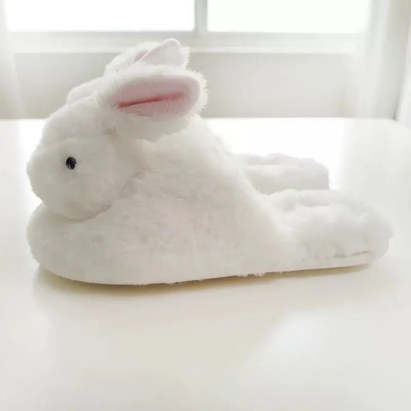 Cute White Bunny Home Shoes Cute Bunny Slippers Indoor Home Warm and Comfortable Floor Slippers