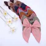 Load image into Gallery viewer, Velvet Fable Bow Hair Clips Baby Girls Women Large Sailor Bow Hair Accessories for Kids Christmas Hair Bow Barrettes
