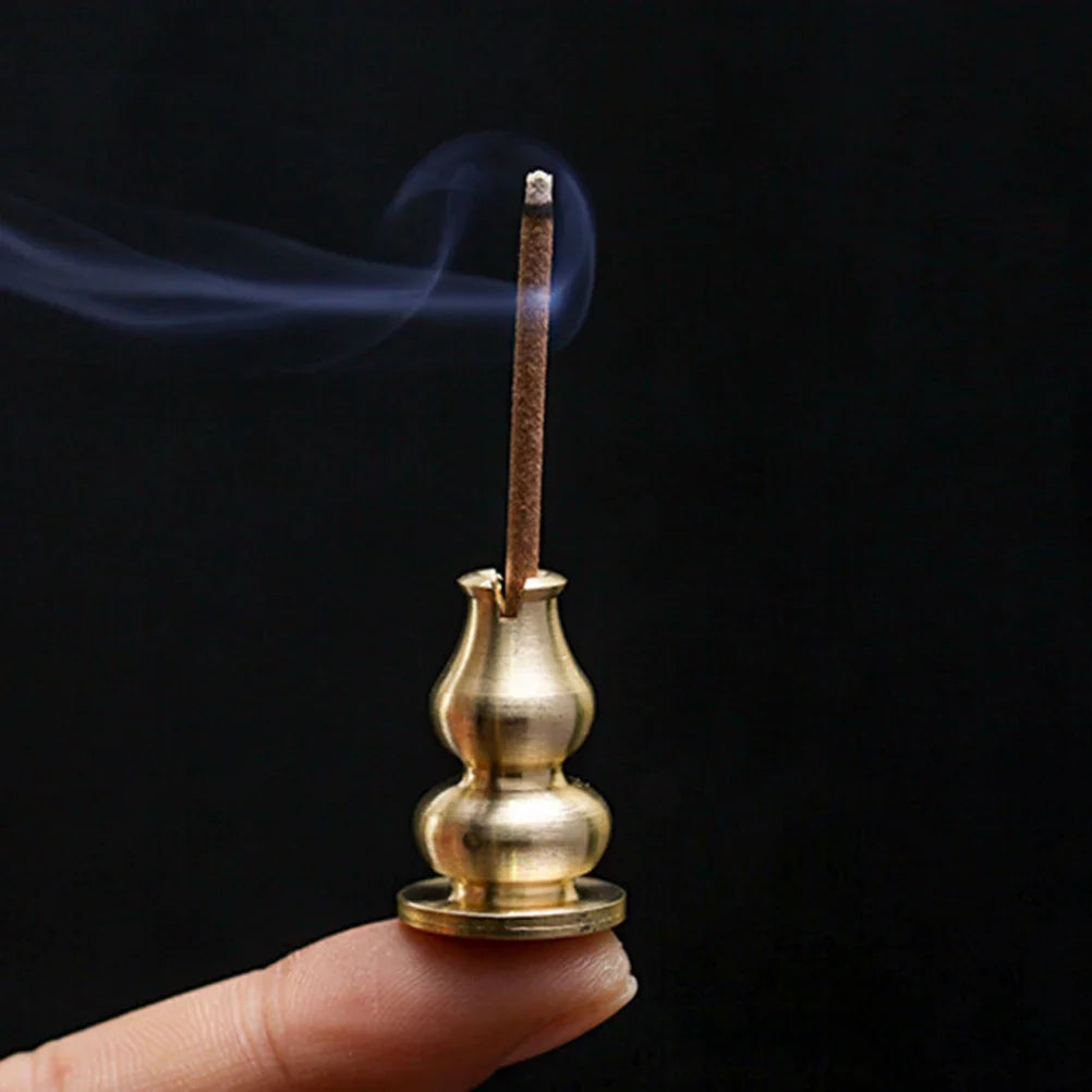 Portable Incense Burner Censer High Incense Plug Alloy Copper Incense Holder Can Be Fixed Incense Sticks And Coil