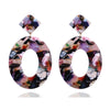 Trend 8colors fashion women Clip on earrings big round vintage statement Earrings for women Without Piercing Ear Clips jewelry