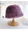 Winter Hat for Kids Faux Fur Bucket Hat for Girls Boys Cap Children Warm Baby Hat Kids Accessories 2-5Y