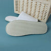 White Cotton Slippers Men Women Hotel Disposable Slides Home Travel Sandals Hospitality Footwear One Size on Sale