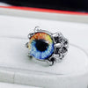 Men's Punk Goth Dragon Claw Evil Eye Rings Women Devil Eyeball Party Stainless Steel Rings Anime Skull Boyfriends Jewelry Gifts