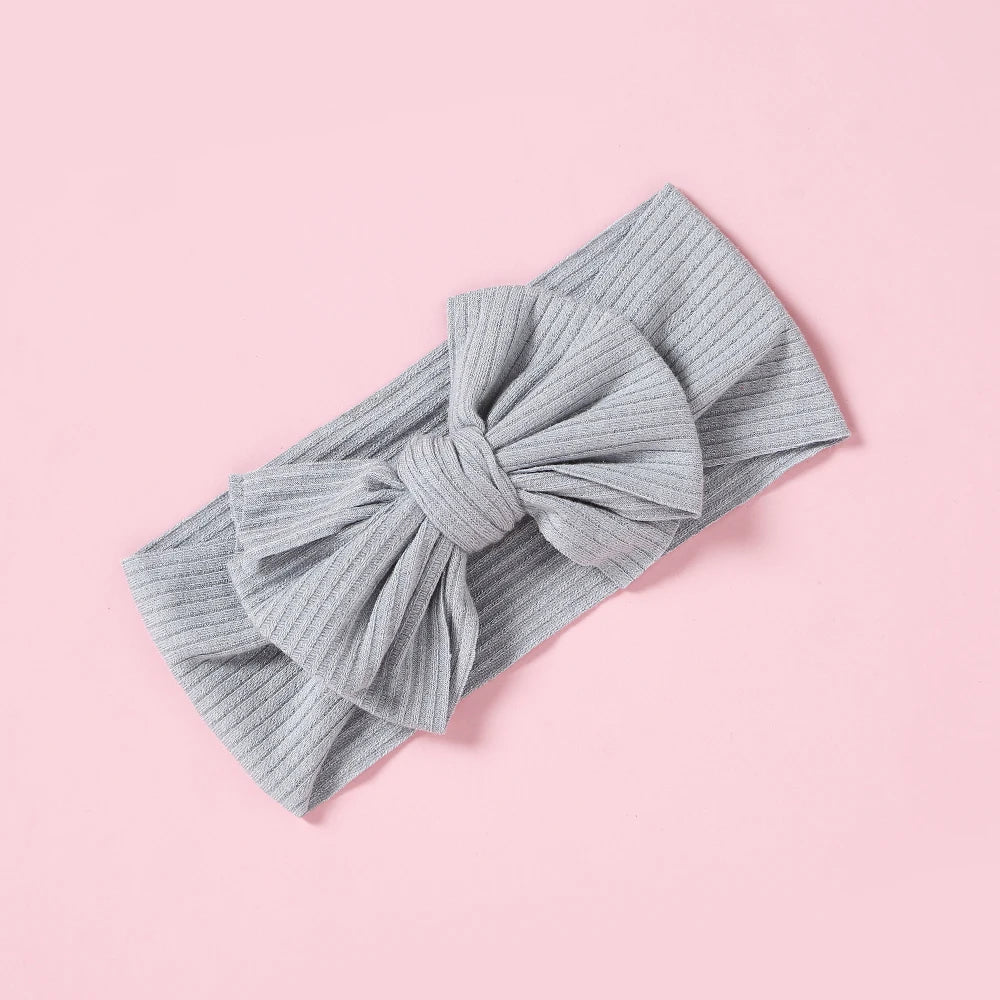 1Pc Baby Headbands New Colors Knit Bow Elastic Soft Infantiles kids Headbands Baby Items Turban for Baby Girl Hair Accessories