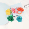 20pcs Flower Hair Ties 2inch Chiffon Elastic Band Ponytail Holders Hair Accessories for Baby Girls Infants Kids