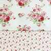 Cotton Twill Printed Fabric Peony Small Floral Home Decor Textile For Sewing DIY Handmade Accessories BY Meters