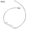 SMJEL Skyline UK London Bridge Bracelets Women Stainless Steel Gold Color Statement England Cityscape Paris Eiffel Tower Bracele