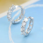 Load image into Gallery viewer, Wholesale 925 Sterling Silver Earrings Inlaid With Zircon Crystal Earrings For Women Wedding Jewelry Gifts
