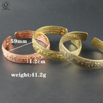 Load image into Gallery viewer, Nepal Handmade Vintage Brass Bracelet Six-word Mantra Men and Women Tibetan Buddhist Sutra Engraved Lucky Open Bangles Jewelry
