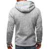 Men's Full Zip Hoodie Solid Color Zipper Hooded Daily Fitness Basic Thin Fleece Hoodies Sweatshirts Long Sleeve Blue Gray Black