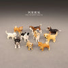 Cute Pet Dog Animals Model Schnauzer Chihuahua Bulldog Beagle Bonner Mountain Action Figure Figurine Toys Miniature Accessories