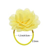 20pcs Flower Hair Ties 2inch Chiffon Elastic Band Ponytail Holders Hair Accessories for Baby Girls Infants Kids