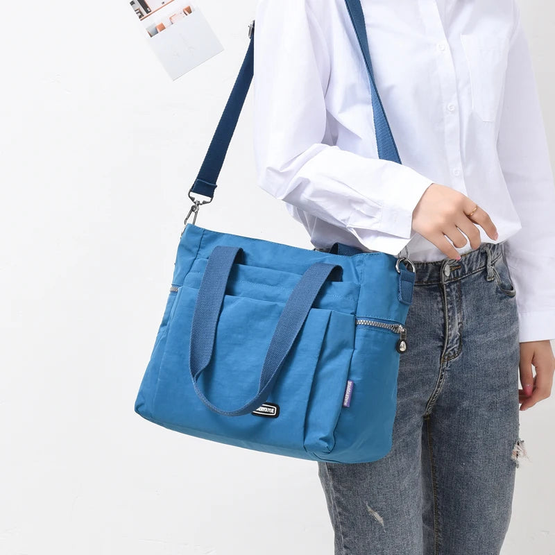 New Women's Shoulder bag Female Travel Handbag Large Capacity Ladies Messenger Bag Nylon light Tote CrossBody Bag Shopping Bag