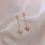 Load image into Gallery viewer, Fashion crystal star long earrings for women with earrings for friends gift trendy Earrings exaggerated Earrings

