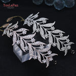 Load image into Gallery viewer, YouLaPan Rhinestone Bridal Headdress Hair Accessories Crystal Wedding Pageant Crown Headwear Hair Jewelry Bride Headband HP326
