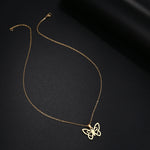 Load image into Gallery viewer, DOTIFI Stainless Steel Necklace For Women Man Hollow butterfly Choker Pendant Necklace Gift Engagement Jewelry
