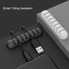 Smart Cable Holder Silicone Flexible Cable Winder Wire Organizer Holder Cord Management Clip for USB Earphone Network Cable