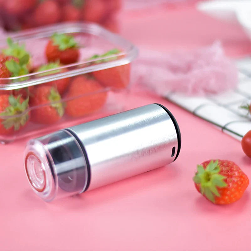 Reusable Vacuum Food Storage Bag Food Vacuum Sealer Sous Vide Bags USB Rechargeable Handheld Vacuum Air Pump Kitchen Gadget