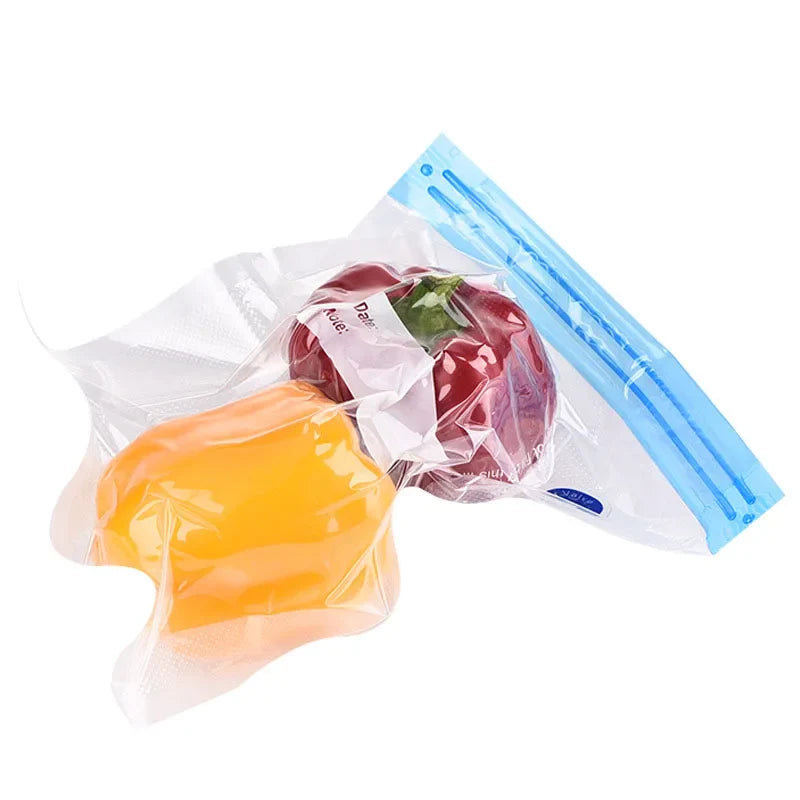 Reusable Vacuum Food Storage Bag Food Vacuum Sealer Sous Vide Bags USB Rechargeable Handheld Vacuum Air Pump Kitchen Gadget