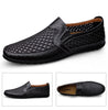 FUQIAO 2024 New Casual Shoes Men Summer Comfortable Mesh Genuine Leather Footwear Fashion Soft Male Outdoor Moccasins Loafers