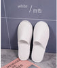 White Cotton Slippers Men Women Hotel Disposable Slides Home Travel Sandals Hospitality Footwear One Size on Sale