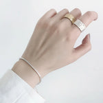 Load image into Gallery viewer, XIYANIKE Prevent Allergy Silver Color  Wedding Rings New Creative Geometric Handmade Anillo Accessories Jewelry Gifts
