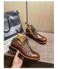 Autumn Winter Men's Short Boots Retro Make old American Casual Oaratrooper Locomotive Shoes EUR 38-48