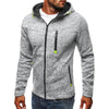 Men's Full Zip Hoodie Solid Color Zipper Hooded Daily Fitness Basic Thin Fleece Hoodies Sweatshirts Long Sleeve Blue Gray Black