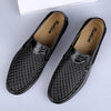 FUQIAO 2024 New Casual Shoes Men Summer Comfortable Mesh Genuine Leather Footwear Fashion Soft Male Outdoor Moccasins Loafers