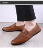 FUQIAO 2024 New Casual Shoes Men Summer Comfortable Mesh Genuine Leather Footwear Fashion Soft Male Outdoor Moccasins Loafers