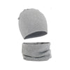 2 Pcs/Set Baby Hat Scarf Set Solid Kids Beanie Cap Warm Boy Girl Autumn Winter Hat Infant Toddler Bonnet Baby Accessories